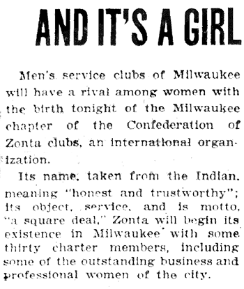 Milwaukee Sentinel January 8, 1926