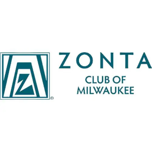 Logo of Zonta Club of Milwaukee with stylized initials and text.